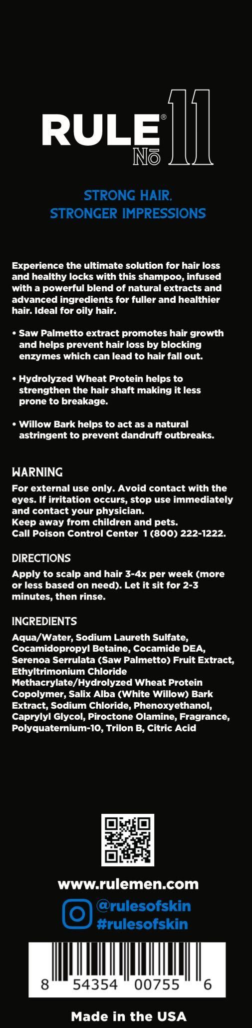 No.11 Anti-Hair Loss & Dandruff Shampoo